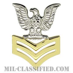 一等兵曹（ゴールド）（Petty Officer First Class, Good conduct）[カラー/キャップ用階級章/バッジ]の画像