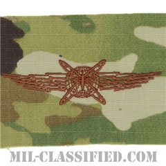 サイバースペースオペレーター章 (ベーシック)（Cyberspace Operator Badge, Basic）[OCP/ブラウン刺繍/パッチ]の画像