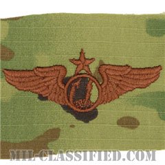 遠隔操縦航空機センサーオペレーター章 (シニア)（Remotely Piloted Aircraft Sensor Operator Badge, Senior）[OCP/ブラウン刺繍/パッチ]の画像