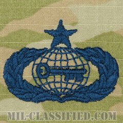 情報章 (シニア)（Intelligence Badge, Senior）[OCP/宇宙軍ブルー刺繍/パッチ]の画像