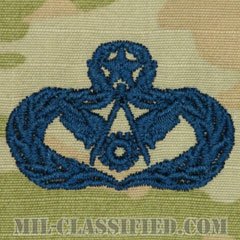 土木技師（建設）章 (マスター)（Civil Engineer Badge, Master）[OCP/宇宙軍ブルー刺繍/パッチ]の画像