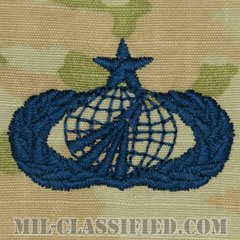 調達・財務管理章 (シニア)（Acquisition and Financial Management Badge, Senior）[OCP/宇宙軍ブルー刺繍/パッチ]の画像