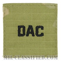 合衆国陸軍省民間・軍属・非戦闘員（Department of The Army Civilians (DAC)）[OCP（7C）/階級章/ベルクロ付パッチ]の画像