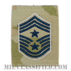 部隊先任最上級曹長（Command Chief Master Sergeant）[OCP/ゴアテックスパーカー用スライドオン宇宙軍階級章]の画像