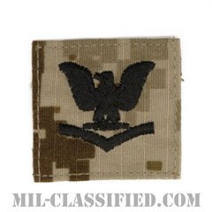 三等兵曹（Petty Officer Third Class）[NWU Type2（AOR1）/キャップ用階級章/パッチ]の画像
