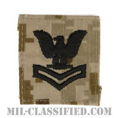 二等兵曹（Petty Officer Second Class）[NWU Type2（AOR1）/キャップ用階級章/パッチ]の画像