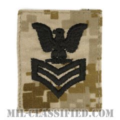 一等兵曹（Petty Officer First Class）[NWU Type2（AOR1）/キャップ用階級章/パッチ]の画像