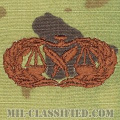 弁護士補助章 (パラリーガル・ベーシック)（Paralegal Badge, Basic）[OCP/ブラウン刺繍/パッチ]の画像