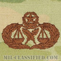 弁護士補助章 (パラリーガル・マスター)（Paralegal Badge, Master）[OCP/ブラウン刺繍/パッチ]の画像