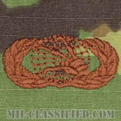 通信・情報管理章 (ベーシック)（Communications and Information Management Badge, Basic）[OCP/ブラウン刺繍/パッチ]の画像