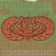 サイバースペース支援章 (ベーシック)（Cyberspace Support Badge, Basic）[OCP/ブラウン刺繍/パッチ]の画像