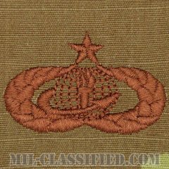 部隊支援記章 (シニア)（Force Support Badge, Senior）[OCP/ブラウン刺繍/パッチ]の画像