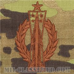ミサイル運用章 (シニア)（Missile Operations Badge, Senior）[OCP/ブラウン刺繍/パッチ]の画像