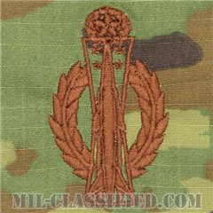 ミサイル運用章 (マスター)（Missile Operations Badge, Master）[OCP/ブラウン刺繍/パッチ]の画像