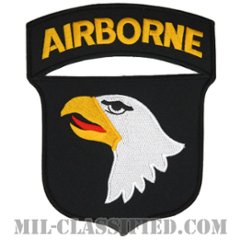 第101空挺師団（101st Airborne Division）[カラー/メロウエッジ/Lサイズ（大）/バックパッチ（背中用）/ノベルティ]の画像