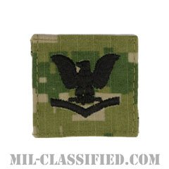 三等兵曹（Petty Officer Third Class）[NWU Type3（AOR2）/キャップ用階級章/パッチ]の画像