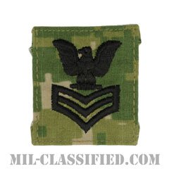 一等兵曹（Petty Officer First Class）[NWU Type3（AOR2）/キャップ用階級章/パッチ]の画像