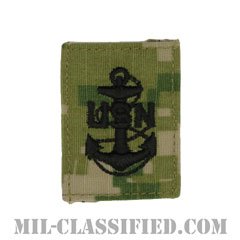 上等兵曹（Chief Petty Officer）[NWU Type3（AOR2）/キャップ用階級章/パッチ]の画像