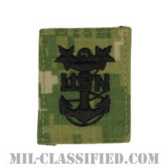 最先任上等兵曹（Master Chief Petty Officer）[NWU Type3（AOR2）/キャップ用階級章/パッチ]の画像