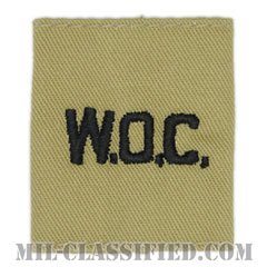 准尉候補生（Warrant Officer Candidate (W.O.C)）[デザート/ゴアテックスパーカー用スライドオン階級章]の画像