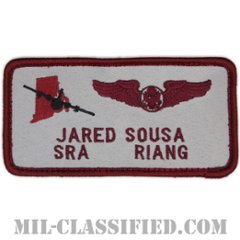 JARED SOUSA上等空兵 (第143空輸航空団/ロードアイランド州空軍州兵/航空機搭乗員章 (下士官用エアクルー))[カラー/メロウエッジ/ベルクロ付パッチ]の画像
