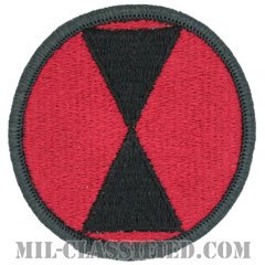 第7歩兵師団（7th Infantry Division）[カラー/メロウエッジ/パッチ]の画像