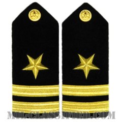 大尉（Lieutenant, Line Officer (LT)）[ショルダーボード階級章（男性用）/ペア（2枚1組）]の画像