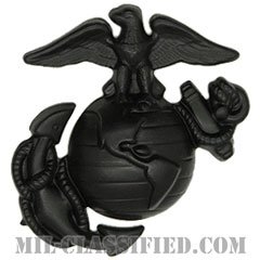アメリカ海兵隊制帽用帽章 (下士官用)（Marine Corps Service Cap Device, Enlisted）[サブデュード（ブラックメタル）/バッジ]の画像