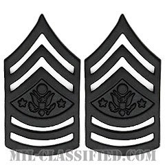 陸軍最先任上級曹長（Sergeant Major of the Army (SMA)）[サブデュード（ブラックメタル）/階級章/バッジ/ペア（2個1組）]の画像