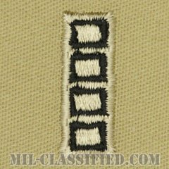 准尉 (MW4/CW5)（Master Warrant Officer/Chief Warrant Officer 5）[デザート/階級章（1988-2004）/パッチ/ペア（2枚1組）]の画像