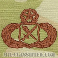 作戦研究章 (マスター・オペレーションズ・リサーチ)（Operations Research Analyst Badge, Master）[OCP/ブラウン刺繍/パッチ]の画像
