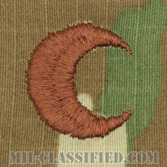 イスラム教従軍牧師章（Chaplain Badge, Muslim）[OCP/ブラウン刺繍/パッチ]の画像