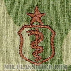 医療章 (シニア)（Medical Corps Badge, Senior）[OCP/ブラウン刺繍/パッチ]の画像