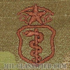 医療章 (チーフ)（Medical Corps Badge, Chief）[OCP/ブラウン刺繍/パッチ]の画像