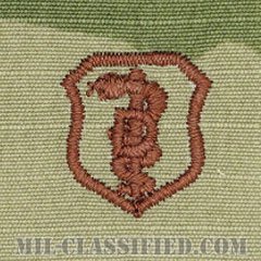 歯科章 (ベーシック)（Dental Corps Badge, Basic）[OCP/ブラウン刺繍/パッチ]の画像