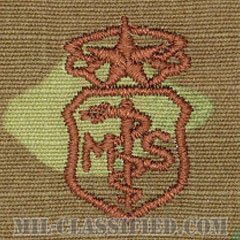 衛生業務章 (チーフ)（Medical Service Corps Badge, Chief）[OCP/ブラウン刺繍/パッチ]の画像