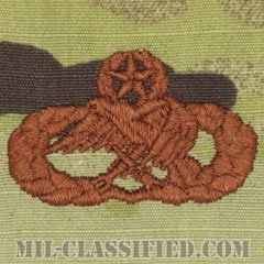 整備・弾薬章 (マスター)（Maintenance and Munitions Badge, Master）[OCP/ブラウン刺繍/パッチ]の画像