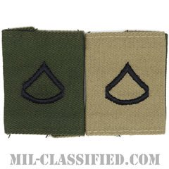 上等兵（Private First Class (PFC)）[リバーシブル（サブデュード・デザート）/ゴアテックスパーカー用スライドオン階級章]の画像