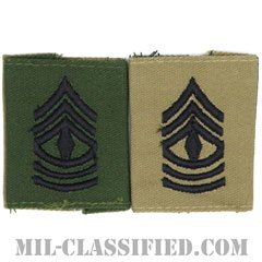先任曹長（First Sergeant (1SG)）[リバーシブル（サブデュード・デザート）/ゴアテックスパーカー用スライドオン階級章]の画像