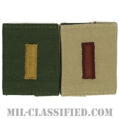 少尉（Second Lieutenant (2LT)）[リバーシブル（サブデュード・デザート）/ゴアテックスパーカー用スライドオン階級章]の画像