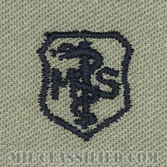 衛生業務章 (ベーシック)（Medical Service Corps Badge, Basic）[ABU/パッチ]の画像