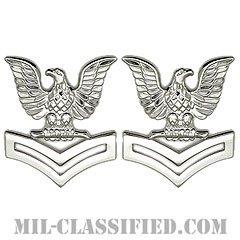 二等兵曹（Petty Officer Second Class）[カラー/コート用レギュラーサイズ/階級章/バッジ/ペア（2個1組）]の画像