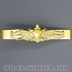 海上戦闘章付タイクリップ（Officer Surface Warfare Insignia, Tie Clasp/Tie Clip）[海軍ネクタイピン/将校用ゴールド]の画像