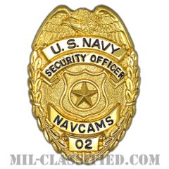 アメリカ海軍憲兵章（ゴールド）（U.S. NAVY Security Officer, NAVCAMS, Master At Arms）[バッジ/中古1点物]の画像