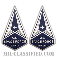 アメリカ宇宙軍（United States Space Force）[カラー/クレスト（Crest・DUI・DI）バッジ/ペア（2個1組）]の画像