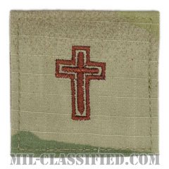 キリスト教従軍牧師科章（Chaplain Corps, Christian Faith）[OCP/空軍階級章/ベルクロ付パッチ]の画像