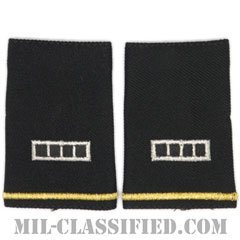 准尉 (CW4)（Chief Warrant Officer 4 (CW4)）[ブラック/ショルダー階級章/ショートサイズ肩章/ペア（2枚1組）]の画像