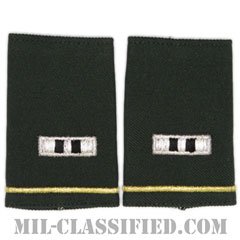 准尉 (CW2)（Chief Warrant Officer 2 (CW2)）[グリーン/ショルダー階級章/ショートサイズ肩章/ペア（2枚1組）]の画像