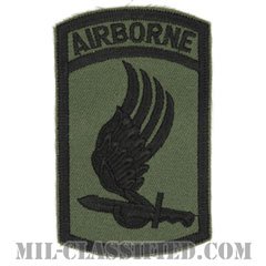 第173空挺旅団（173rd Airborne Brigade）[サブデュード/カットエッジ/エアボーンタブ付ワンピースタイプ/パッチ/レプリカ]の画像