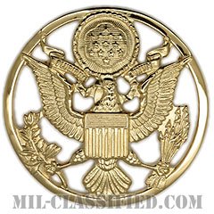 アメリカ陸軍制帽用帽章 (下士官用・女性用)（Army Service Cap Device, Enlisted, Female）[カラー/バッジ]の画像